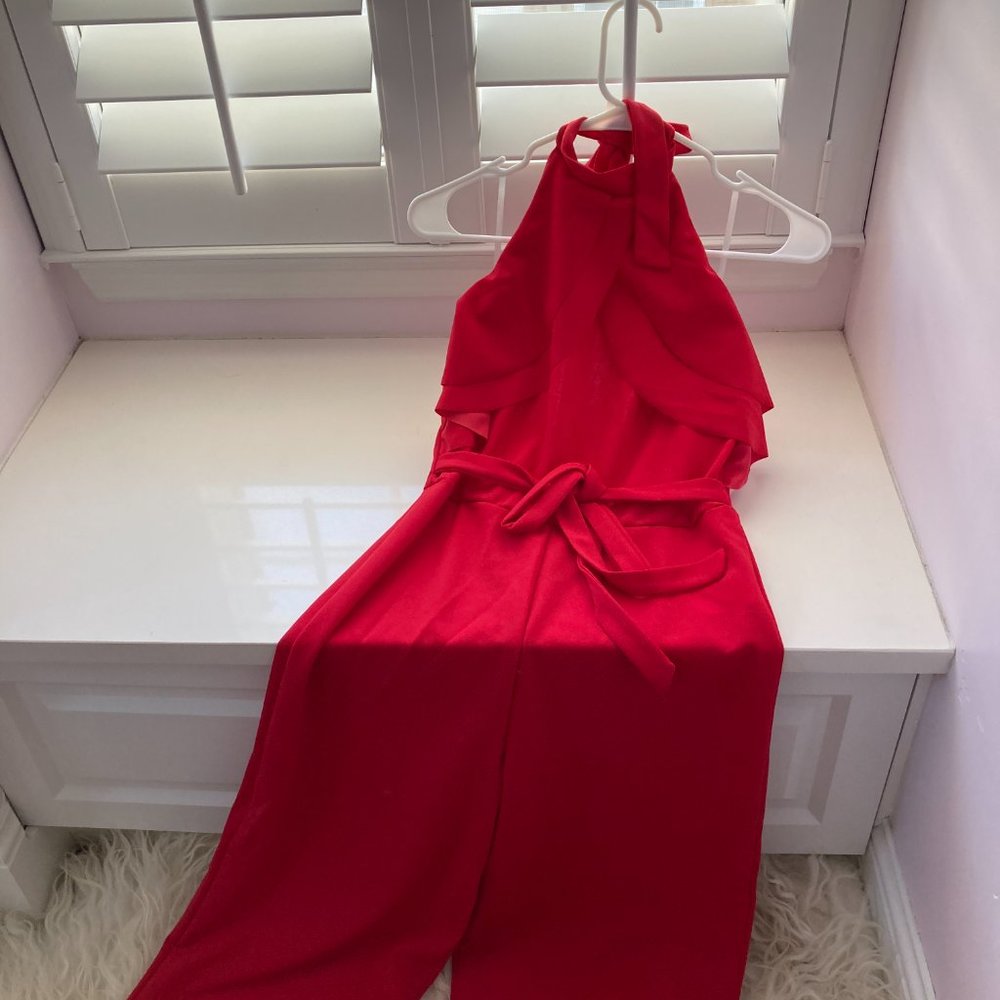 bebe Halter Neck Jumpsuit - Picture 8 of 14